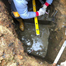 Construction d'un Mur de Soutènement en Blocs de Béton pour un Terrain en Pente Saint-Pierre-des-Corps